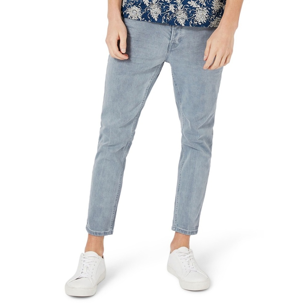Topman Cropped Stretch Slim jeans